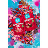 Skrīveru Marzipan in White Chocolate with Strawberry Flavour 150g