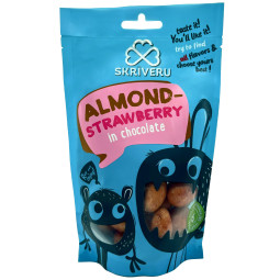 Skrīveru Almond Strawberry in White Chocolate 120g