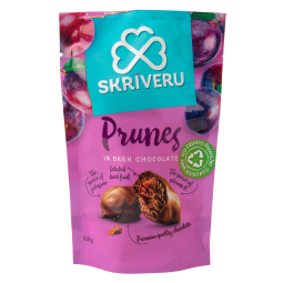 Skrīveru Prunes in Dark Chocolate 110g