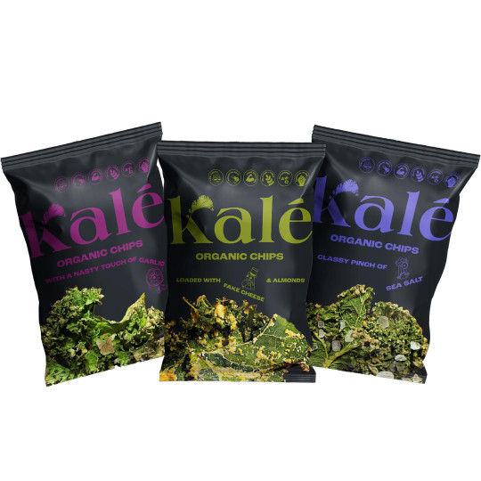 Organic Kale Chips - Variety Pack (3 x 45g)
