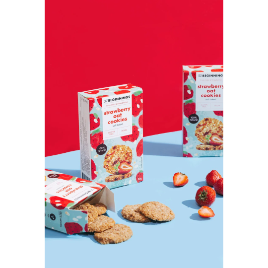 The Beginnings Strawberry Oat Cookies 80g
