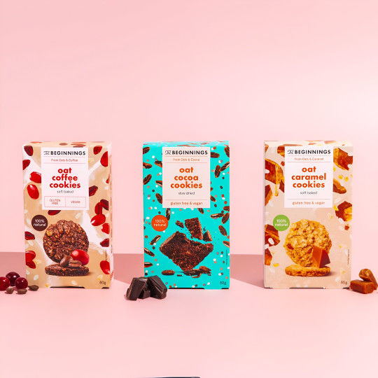 The Beginnings Protein Coffee Oat Cookies 80g