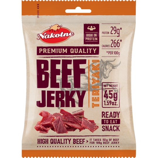 Nākotne Beef Jerky – Teriyaki Flavour 45g