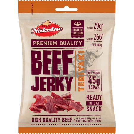 Nākotne Beef Jerky – Teriyaki Flavour 45g