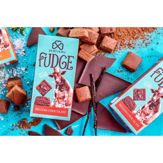 Skrīveru Fudge with Belgian Chocolate 120g Skrīveru Fudge with Belgian Chocolate 120g