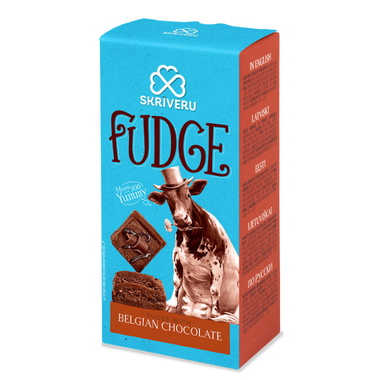 Skrīveru Fudge with Belgian Chocolate 120g Skrīveru Fudge with Belgian Chocolate 120g