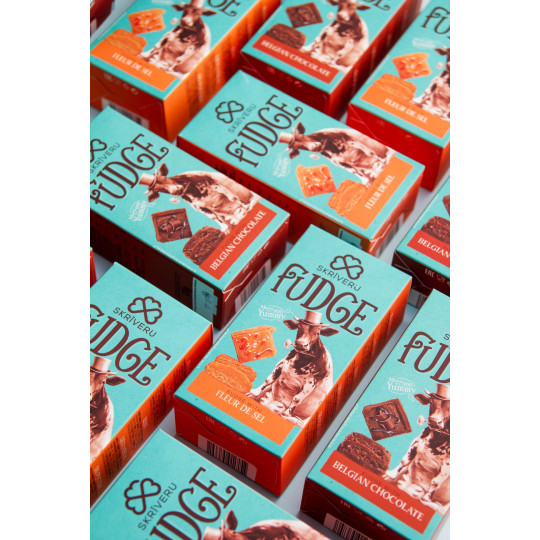 Skrīveru Fudge with Belgian Chocolate 120g Skrīveru Fudge with Belgian Chocolate 120g