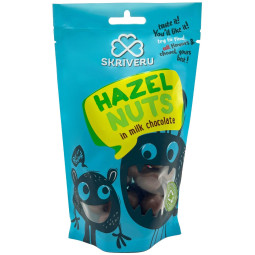 Skrīveru Hazelnuts in Milk Chocolate 120g