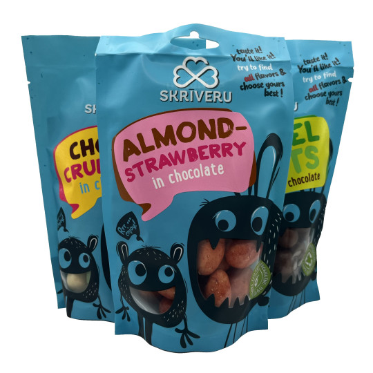 Skrīveru Almond Strawberry in White Chocolate 120g