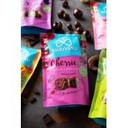 Skrīveru Cherries in Dark Chocolate 110g